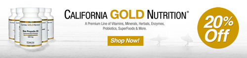 California Gold Nutrition20%割引セール